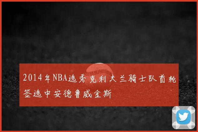 2014年NBA选秀克利夫兰骑士队首轮签选中安德鲁威金斯